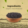 Bharat Organics Unpolished Urad Whole|500gm|1.1 lbs