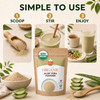 Spicy Organic – Organic Aloe Vera Leaf Powder by Spicy Organic|227gm|0.5 lbs