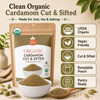 Spicy Organic – Organic Cardamom Cut and Sift by Spicy Organic|113gm|0.25 lbs