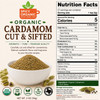 Spicy Organic – Organic Cardamom Cut and Sift by Spicy Organic|113gm|0.25 lbs