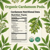 Spicy Organic – Organic Cardamom Pods by Spicy Organic|227gm|0.5 lbs