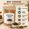 Spicy Organic – Organic Cardamom Seeds by Spicy Organic|113gm|0.25 lbs