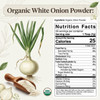 Spicy Organic – Organic Onion Powder by Spicy Organic|454gm|1.0 lbs