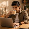 Bamboo India  – Bamboo Thermos Coffee Mug | 130gm | 0.29 lbs
