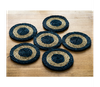 Artisan Soul  – Coaster Set of Sabai Grass – Blue & Natural | 290gm | 0.64 lbs