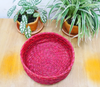 Artisan Soul  – Sabai Grass Round Basket – Red | 200gm | 0.44 lbs