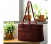 Artisan Soul  – Sabai Grass Handbag – Maroon | 450gm | 0.99 lbs