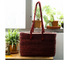 Artisan Soul  – Sabai Grass Handbag – Maroon | 450gm | 0.99 lbs