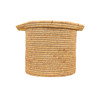 Natriel  Handwoven Jute Sabai Grass Storage Basket with Lid | 2300gm | 5.07 lbs