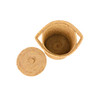 Natriel  Handwoven Jute Sabai Grass Storage Basket with Lid | 2300gm | 5.07 lbs