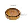 Natriel  Charming Set of Two Wooden Bowls - Rustic Appeal for Your Dining Table Bowl Serving Set (Pack of 2) | 850gm | 1.87 lbs