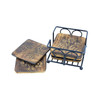 Natriel  Handmade Designer Wood Coasters Set Finish Table Decor, Serving, Home Decor Unique, Stylish, Gift Pack of 6 | 300gm | 0.66 lbs