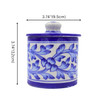 Natriel  Blue Pottery Royal Blue Jar with Lid | 400gm | 0.88 lbs