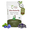Organic Way - Dried Blue Butterfly Pea Flowers (Whole) - Herbal Tea | 227gm | 0.5 lbs