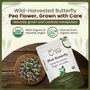 Organic Way - Dried Blue Butterfly Pea Flowers (Whole) - Herbal Tea | 454gm | 1.0 lbs
