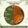 Organic Way - Dried Orange Peel Cut & Sifted | 454gm | 1.0 lbs