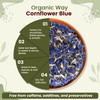 Organic Way - Premium Cornflower Blue Whole (Centaurea cyanus) - Herbal Tea | 454gm | 1.0 lbs