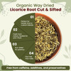 Organic Way - Premium Licorice Root Cut & Sifted - Herbal Tea | 454gm | 1.0 lbs
