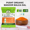 Pusht Organic - Organic Malka Masoor Dal | 1000gm | 2.2 lbs