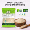 Pusht Organic - Organic White Basmati Rice | 1000gm | 2.2 lbs