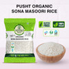 Pusht Organic - Organic Sona Masoori Rice | 1000gm | 2.2 lbs