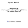 JUST ORGANIK - Organic Mix Dal | 1000gm | 2.2 lbs