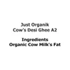 JUST ORGANIK - Organic Cow Ghee (Desi) | 1000gm | 2.2 lbs