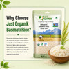 JUST ORGANIK - Organic Basmati Rice | 1000gm | 2.2 lbs