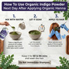 Regrows - 100% Organic Indigo Powder| Dermatologically and Clinically Lab Tested Indigo Powder | 227gm | 0.5 lbs