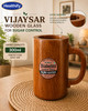 Healthify - VIjaysar Herbal Wood Sugar Control Premium Glass with Handle | for Diabetic Person |Large Capacity 300ml Wood Tumbler | 300ml | 10.14fl oz