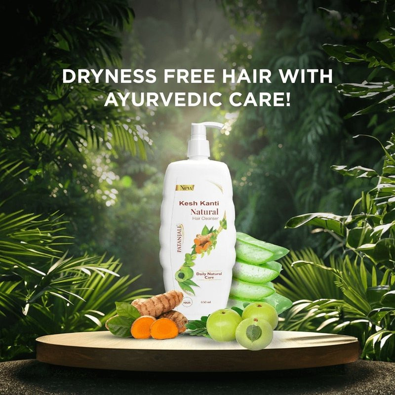 Patanjali Kesh Kanti Natural Hair Cleanser / Shampoo|650 ml|21.98