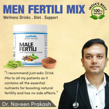 Male Fertili Drink Mix (1 Month Pack | 30 Tea Bags) - To Boosts Fertility and Increases Count  |  By JUSTVEDIC   |  3.53 oz   |  0.22 lbs