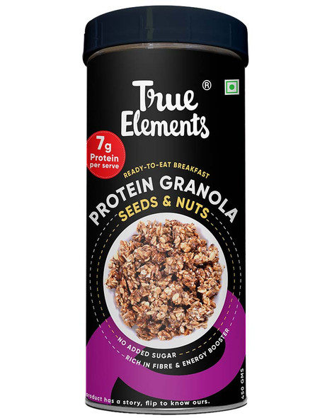 Protein Granola 450gm | By True Elements | 15.87 Oz | 0.99 lbs