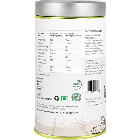Turmeric Green Tea | By Teamonk | 6.97 Oz | 0.44 lbs