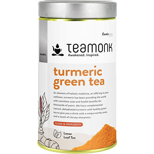 Turmeric Green Tea | By Teamonk | 6.97 Oz | 0.44 lbs