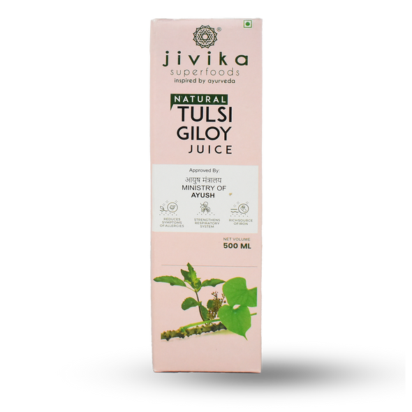 Tulsi Giloy Juice 500 ML | By Jivika Naturals | 20.29 Oz | 1.32 lbs