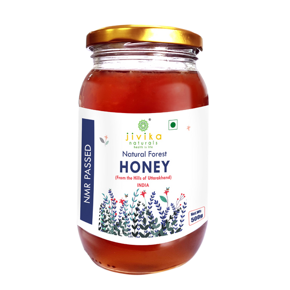 Pure & Natural Forest Honey (NMR Passed) 500G | By Jivika Naturals | 17.64 Oz | 1.1 lbs