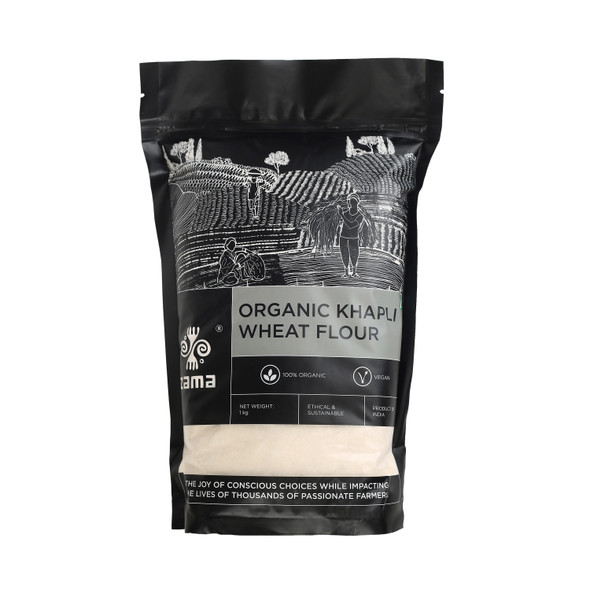 Organic Khapli Wheat Flour | By Zama | 35.27 Oz | 2.2 lbs