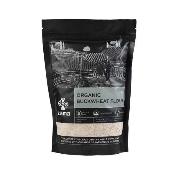 Organic Buckwheat Flour | By Zama | 17.64 Oz | 1.1 lbs