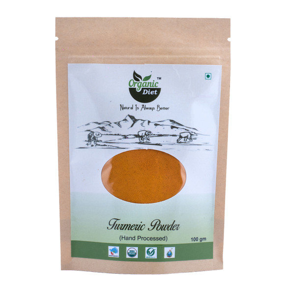 Turmeric Powder(Haldi Powder) | By Organic Diet | 3.53 Oz | 0.22 lbs