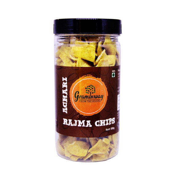 Achari Rajma Chips | by Graminway | 3.53 Oz | 0.22 lbs
