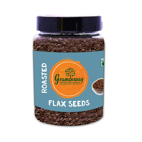 Roasted Flax Seeds | by Graminway | 7.05 Oz | 0.44 lbs
