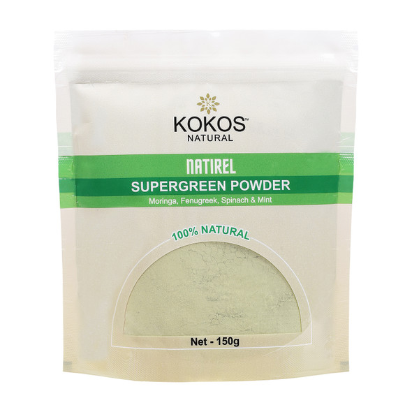 Supergreen Powder | By Kokos Natural | 5.29 Oz | 0.33 lbs