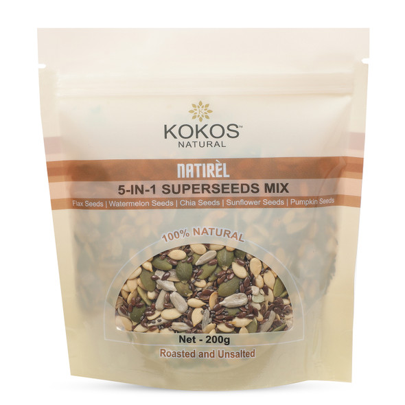 5-in-1 SuperSeeds Mix | By Kokos Natural | 7.05 Oz | 0.44 lbs