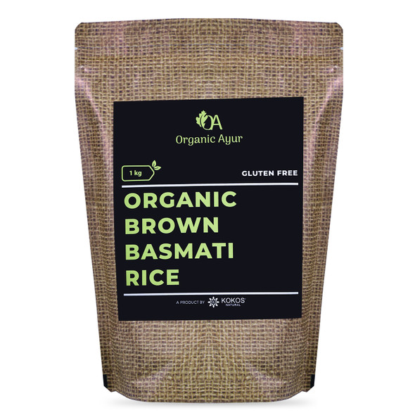 BROWN BASMATI RICE | By Organic Ayur | 35.27 Oz | 2.2 lbs