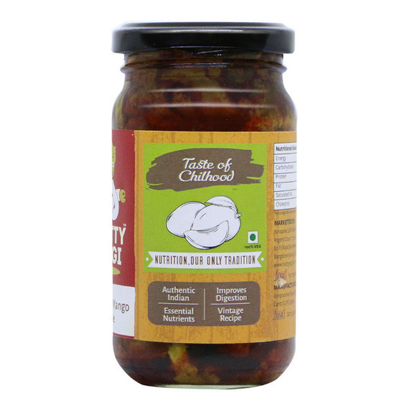 Grandma Mango Pickle | By Nutty Yogi | 7.05 Oz | 0.44 lbs