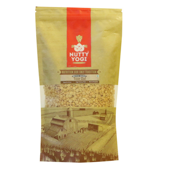 Organic Toor Dal | By Nutty Yogi | 17.64 Oz | 1.1 lbs