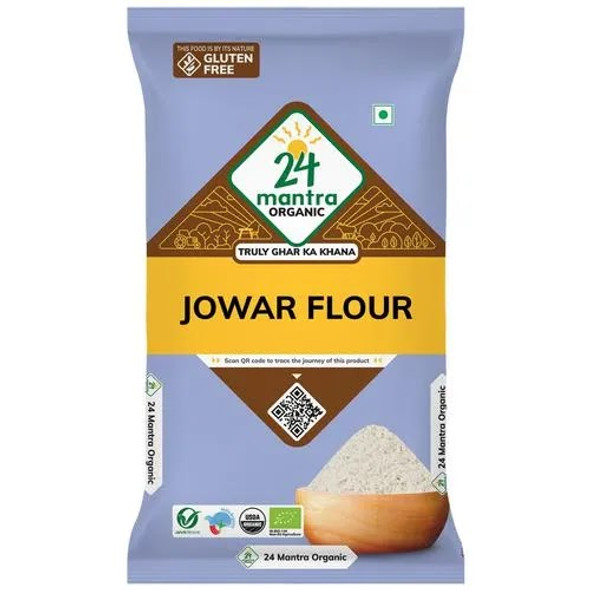 Jowar Flour | By 24 Mantra Organic | 17.64 Oz | 1.1 lbs