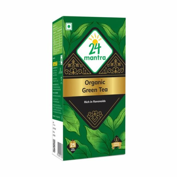Green Tea | By 24 Mantra Organic | 3.53 Oz | 0.22 lbs