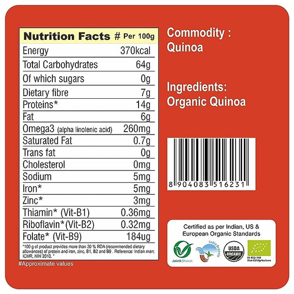 Quinoa | By 24 Mantra Organic | 17.64 Oz | 1.1 lbs